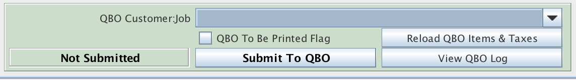 QuickBooks Integration Panel