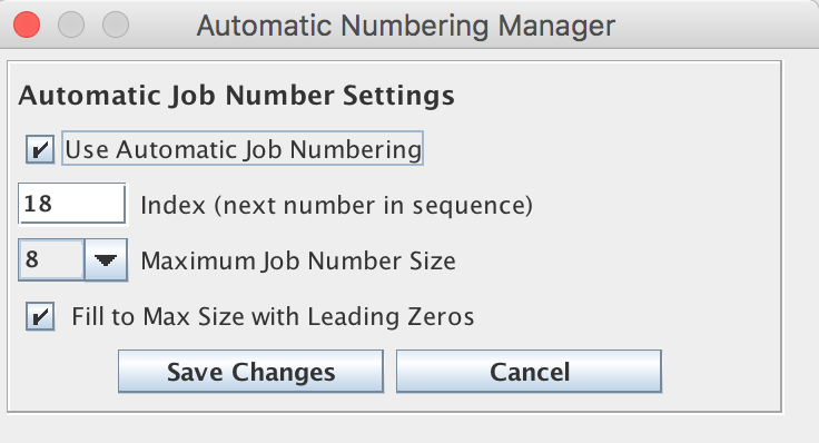 Automatic Number Manager
