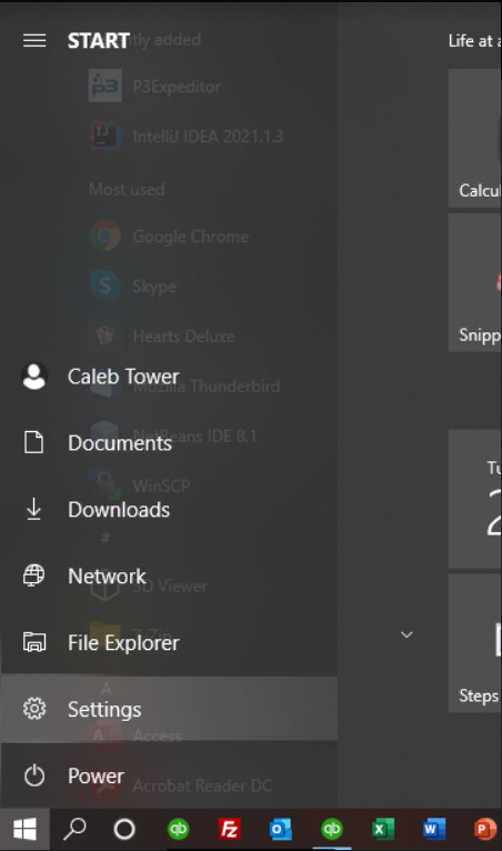 "Windows Settings"