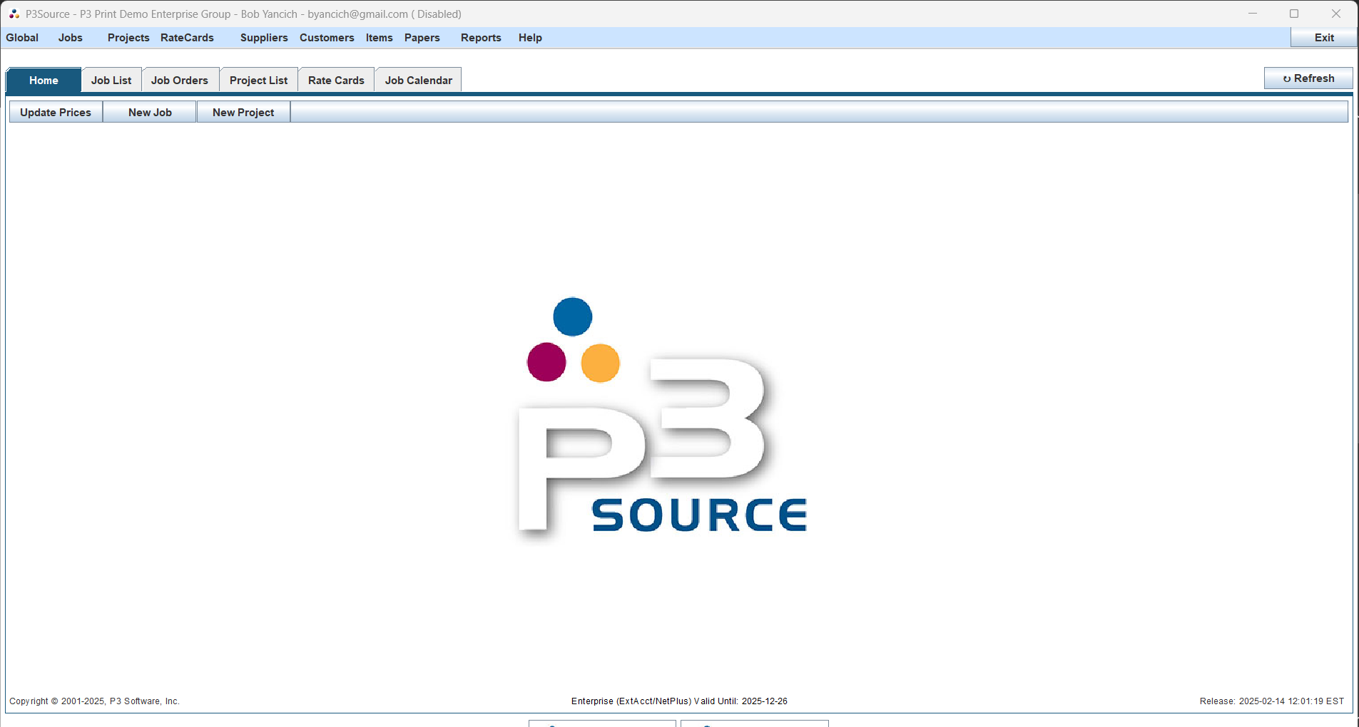 Main Application Window