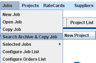 Jobs Dropdown Menu, how to access this new feature